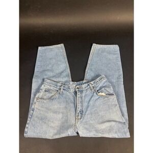 Y2K VTG Brittania Jeans Mens 36x32 Blue Denim Cotton Tapered Light Wash 5-Pocket